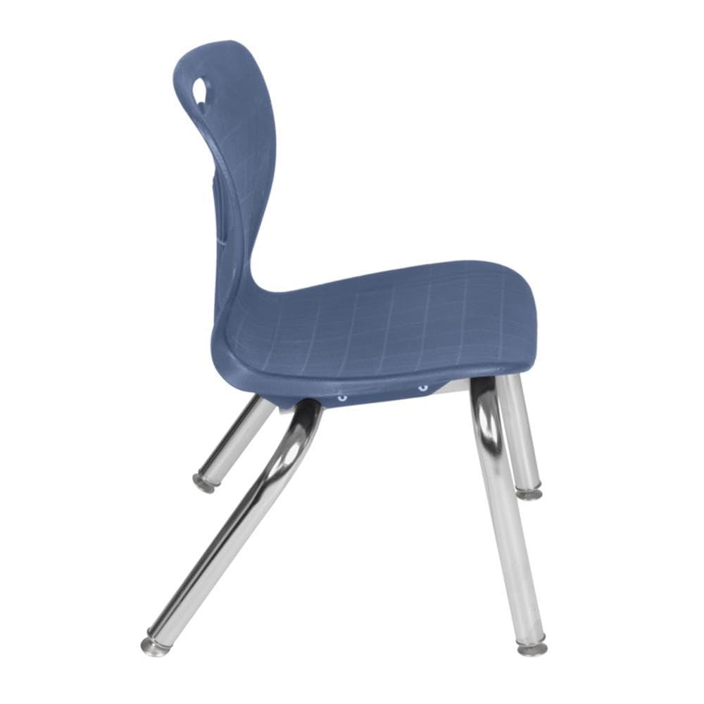 48" Round Mobile Table with 4 Navy Blue Chairs E9621