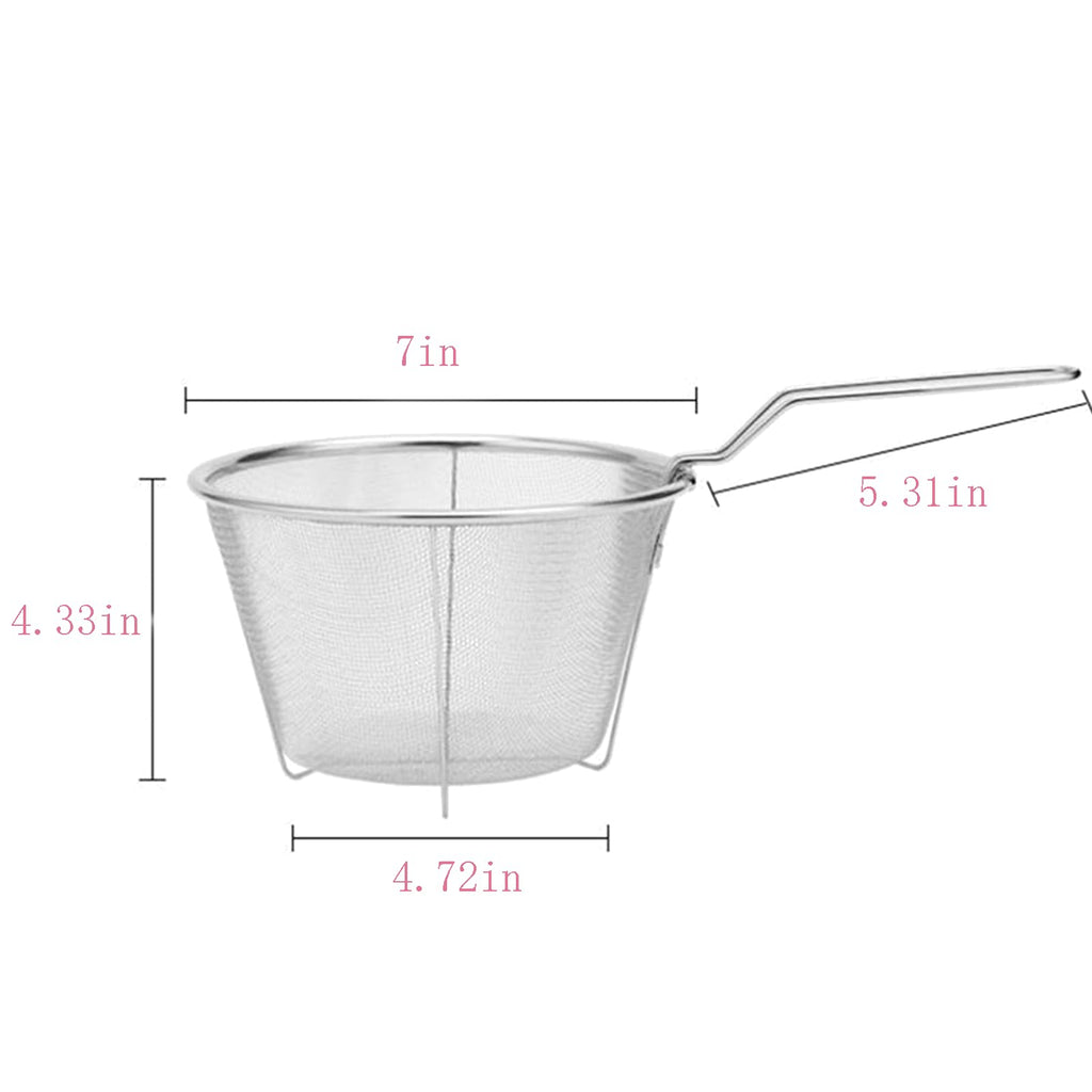 7 inch Stainless Steel Deep Fryer Basket F369533