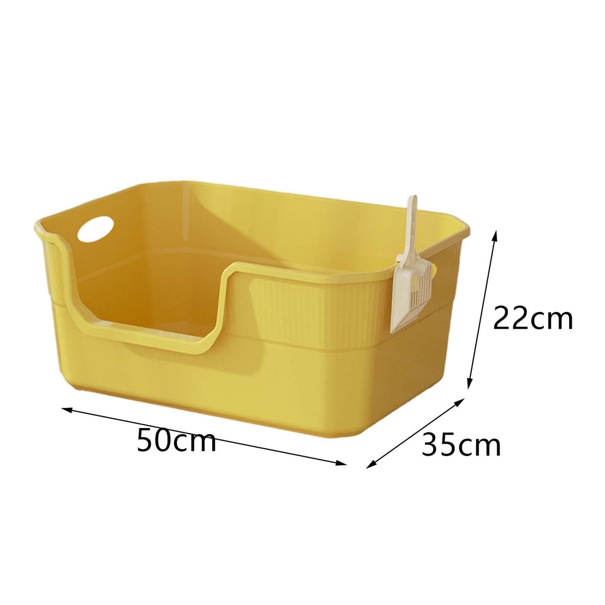 Open Top Cat Litter Tray with High Sides PP M55494