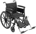 Transport Wheelchair with Full Arms and Elevating Legs R376
