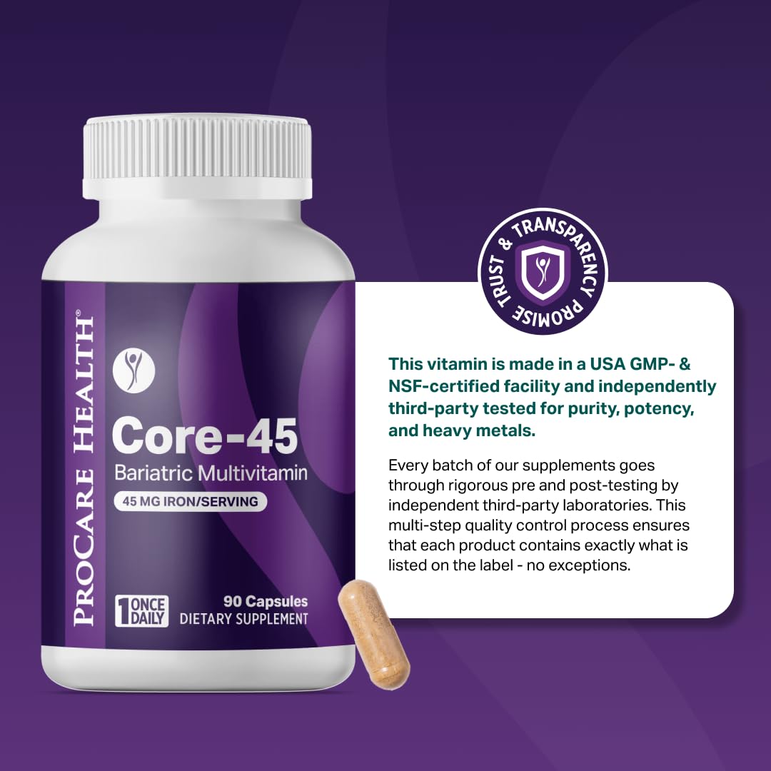 Bariatric Multivitamin 45mg Iron Capsule 30ct J920096