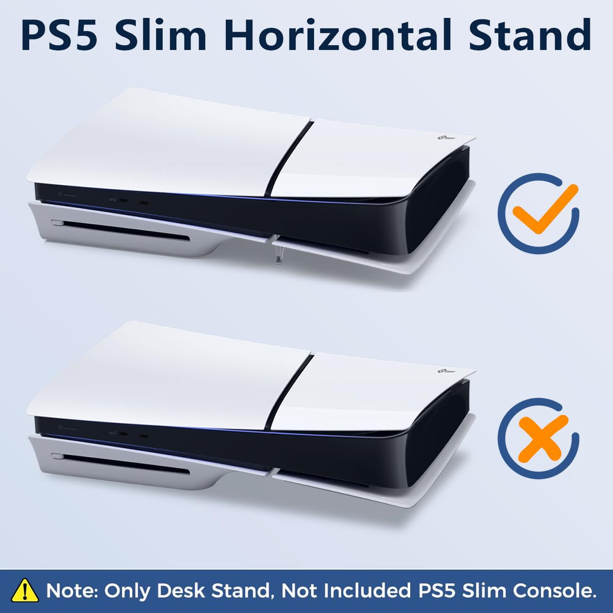 Stand for Ps5 Slim, Cooling Feet, Horizontal Placement Bracket Holder V90612