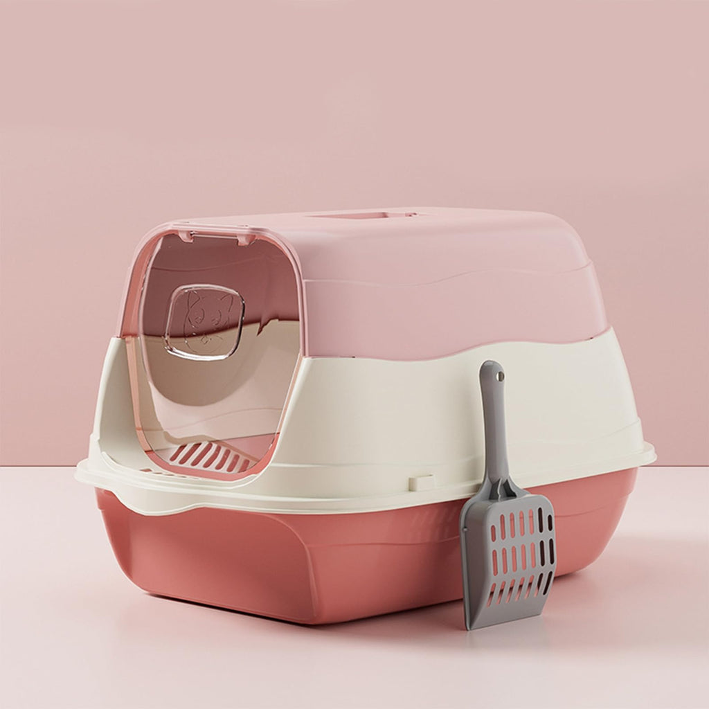 Cat Litter Box with Lid with Litter Scoop V599