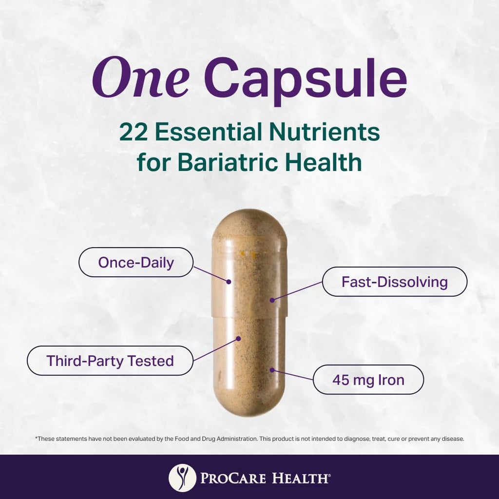 Bariatric Multivitamin 45mg Iron Capsule 30ct J920096