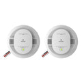 Hardwired Smoke & Carbon Monoxide Detector with Battery Backup, 2 Pack F4141