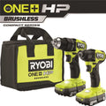 18V Brushless Cordless Compact 1/2 in. Drill and Impact Driver Kit with 2 Batteries B36572