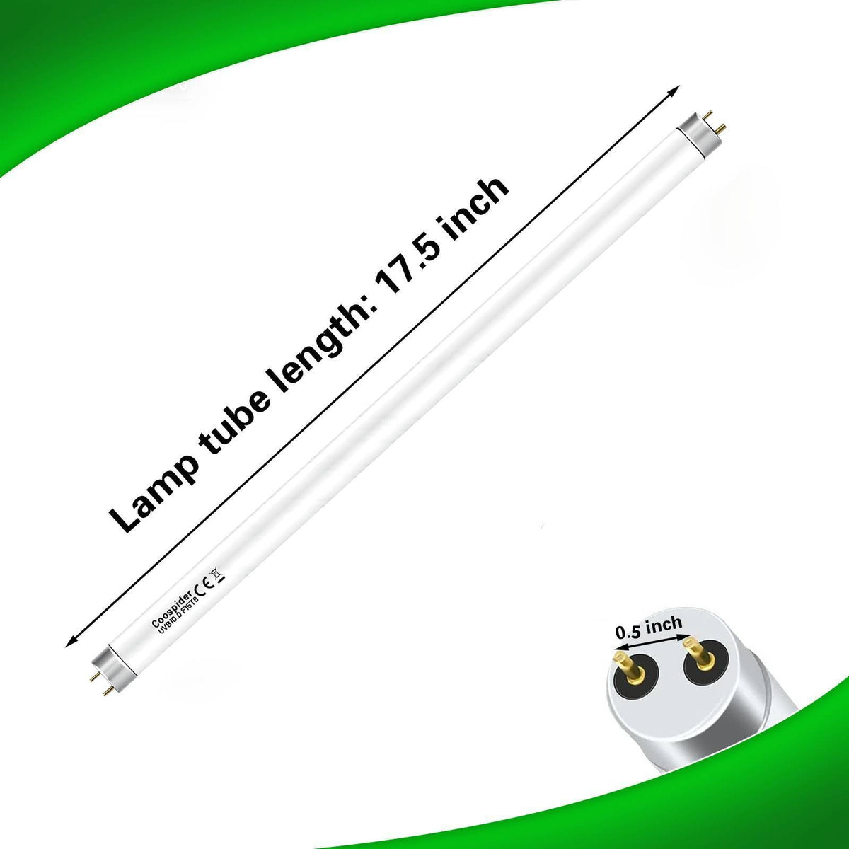 18 Inch 15 Watt UVB 10.0 Fluorescent Reptile Light Fixture Kit Y9644