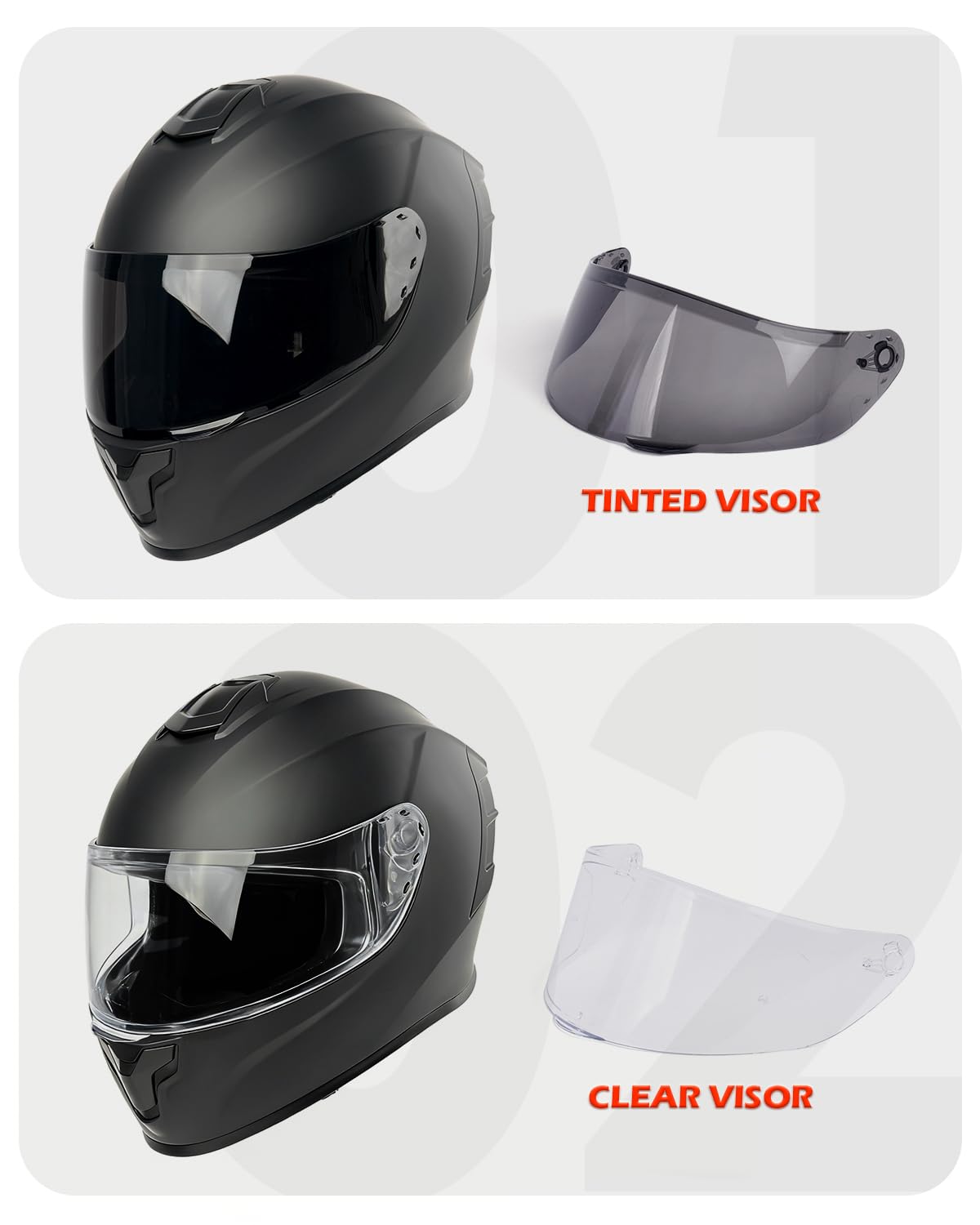 Full Face Motorcycle Helmet DOT Approved Z784