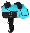 Horse Western Bareback Trail Saddle Pad with Pockets Girth Stirrups Z690572