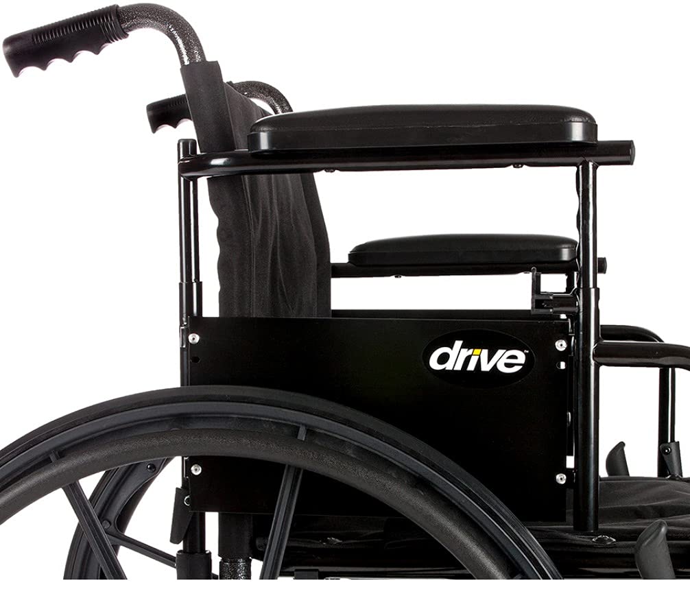 Transport Wheelchair with Full Arms and Elevating Legs R376