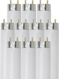 24 Inch T8 Fluorescent Tube Light Bulb 17W 3500K G13 Bi-Pin Pack of 10 D65181