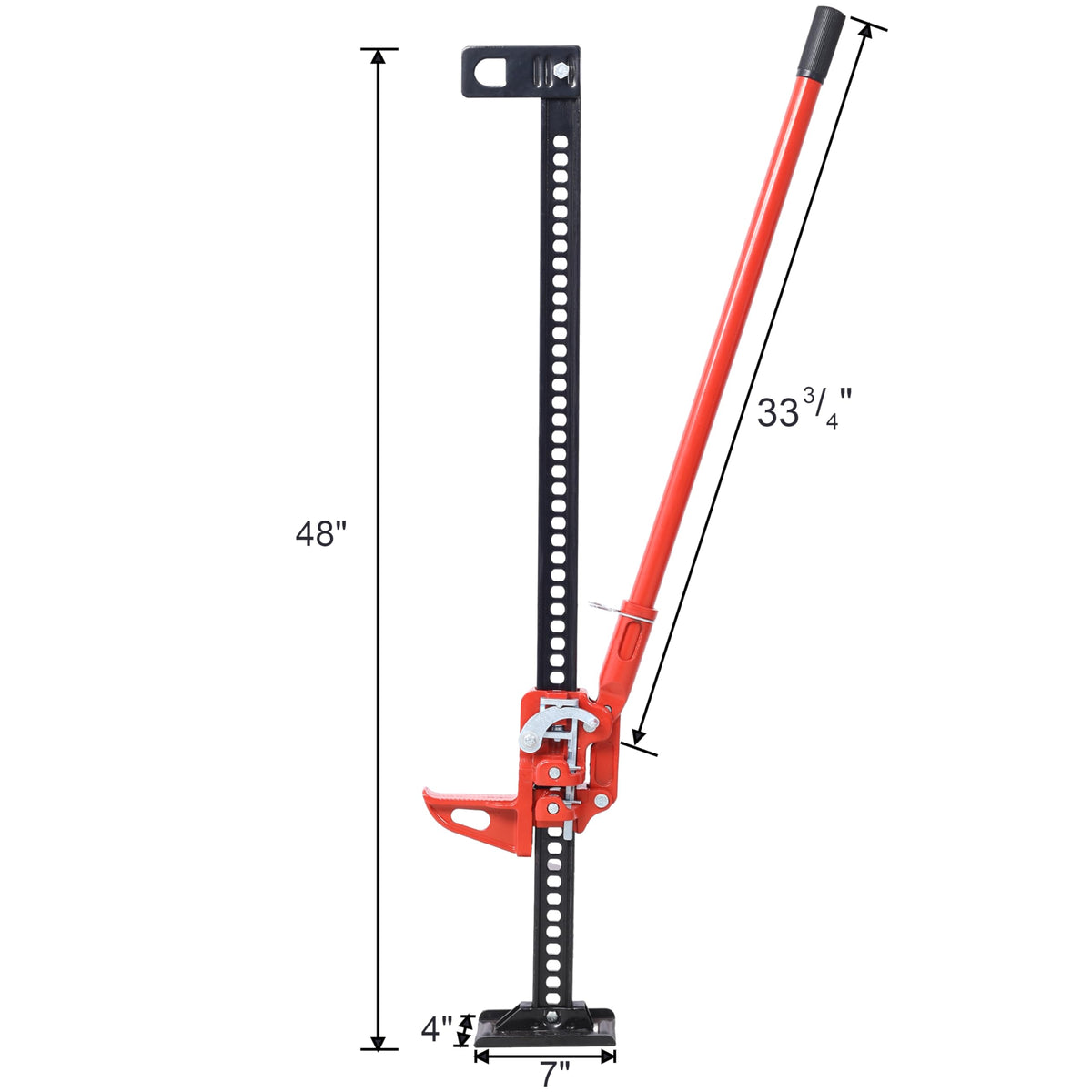 7000 lbs Capacity 48" High Lift Farm Jack C97539
