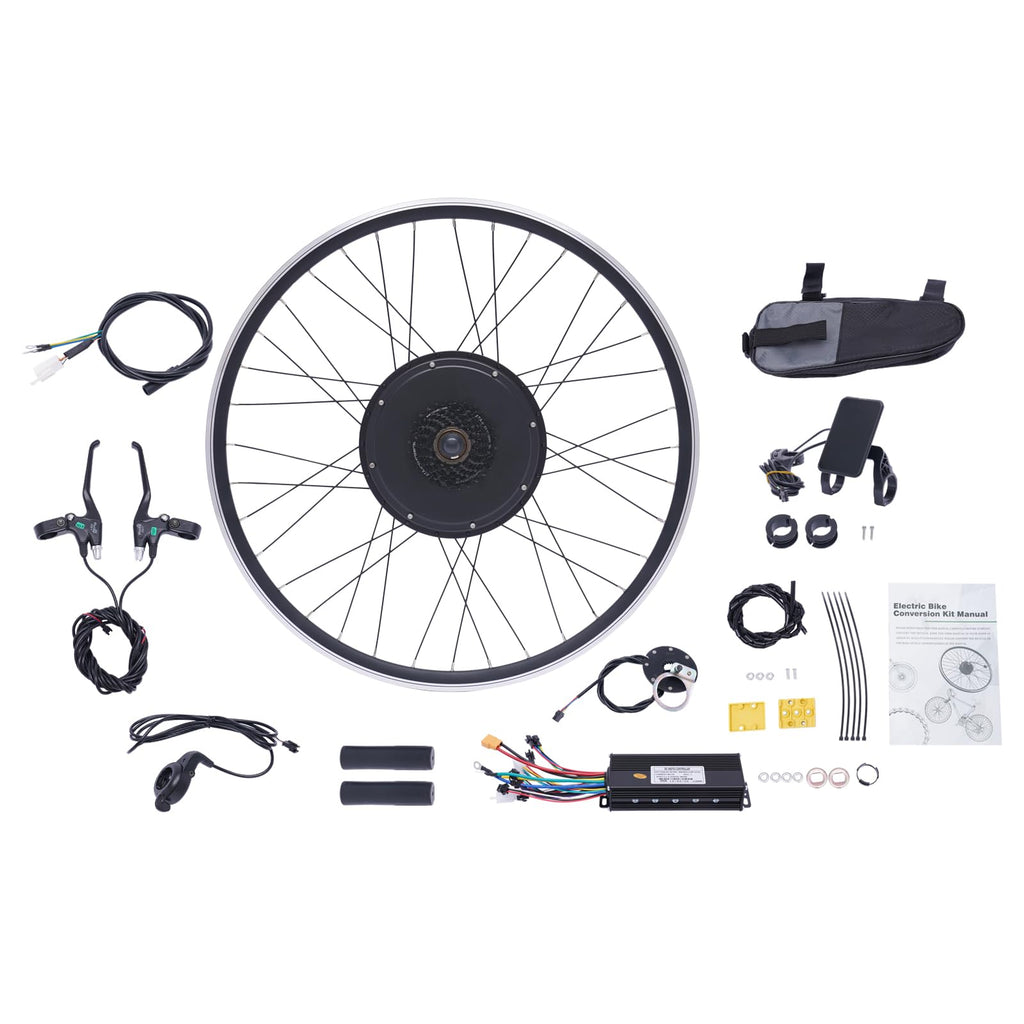 1000W Rear Hub Motor Electric Bike Conversion Kit with LCD Display Y55962