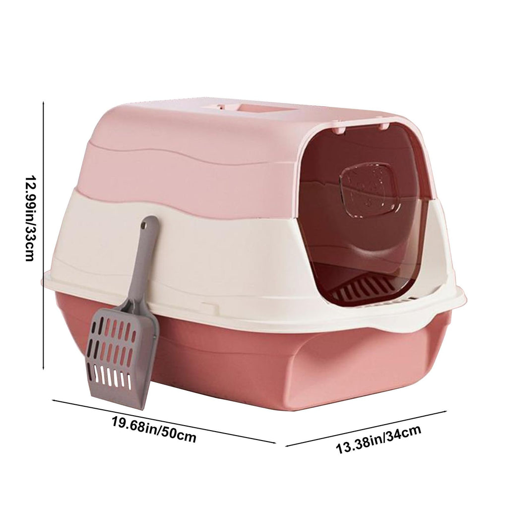 Cat Litter Box with Lid with Litter Scoop V599