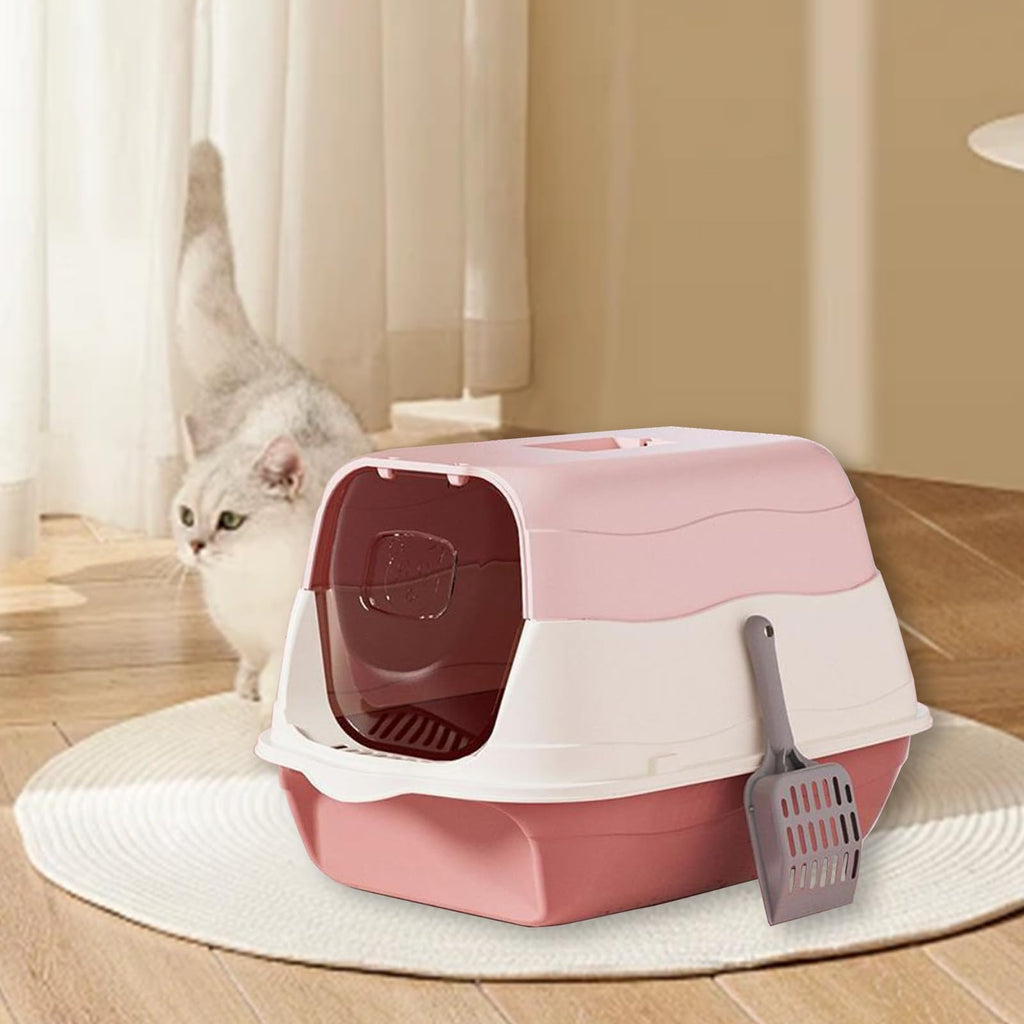 Cat Litter Box with Lid with Litter Scoop V599