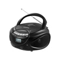 Portable CD Boombox with AM/FM Radio, Bluetooth, USB, SD Card, LCD Display, Black D933148