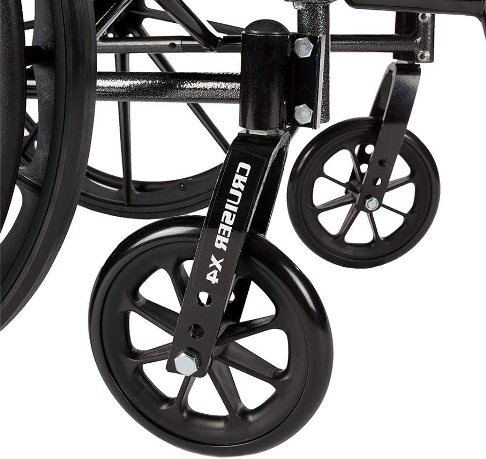 Transport Wheelchair with Full Arms and Elevating Legs R376