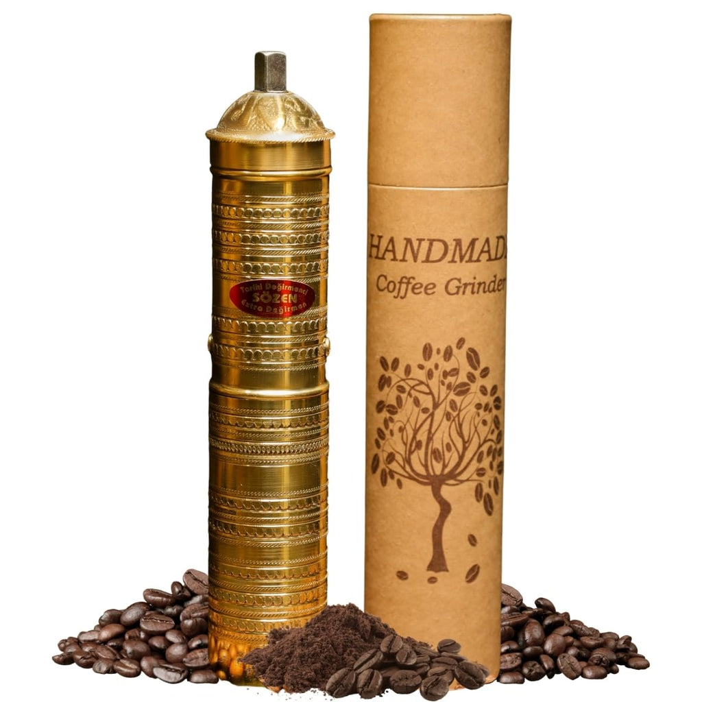 Manual Coffee Grinder Adjustable Hand Crank Burr Mill D2423