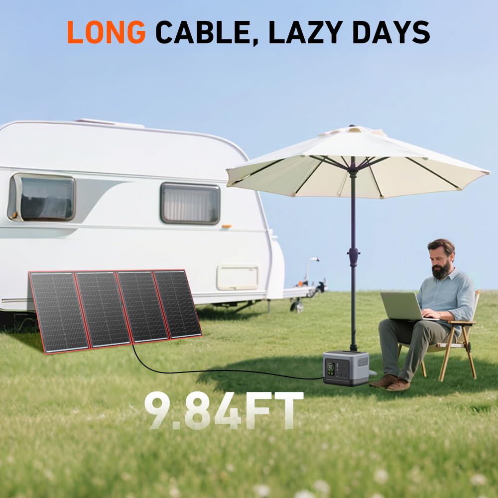 300W Portable Foldable Solar Panel Kit F13402