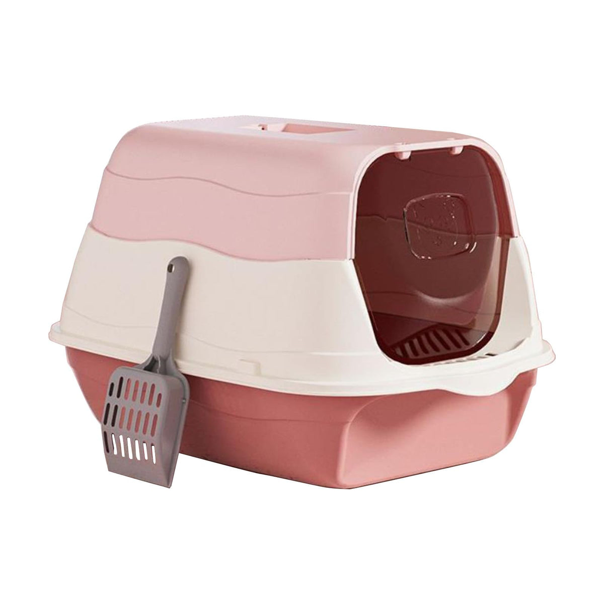 Cat Litter Box with Lid with Litter Scoop V599