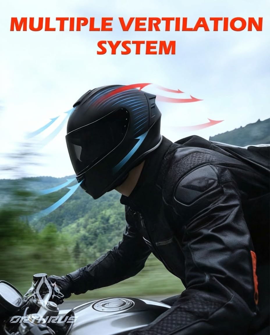Full Face Motorcycle Helmet DOT Approved Z784