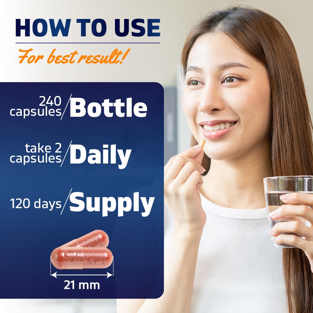Red Yeast Rice 1200 mg 240 Veg Capsules E36075