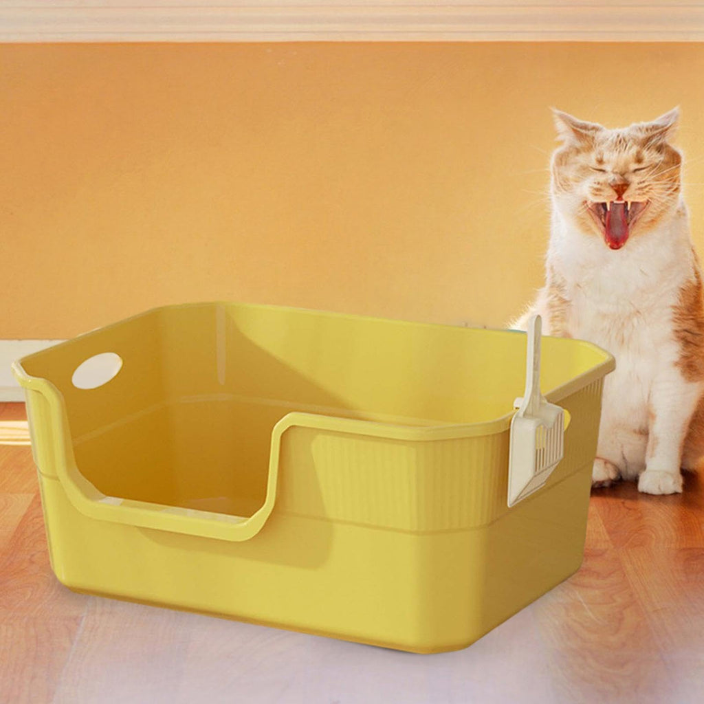 Open Top Cat Litter Tray with High Sides PP M55494