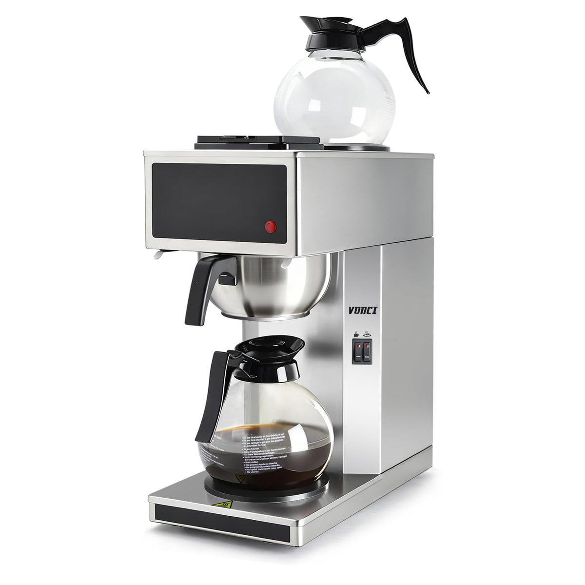 12-Cup Commercial Drip Coffee Maker with 2 Carafes G4585