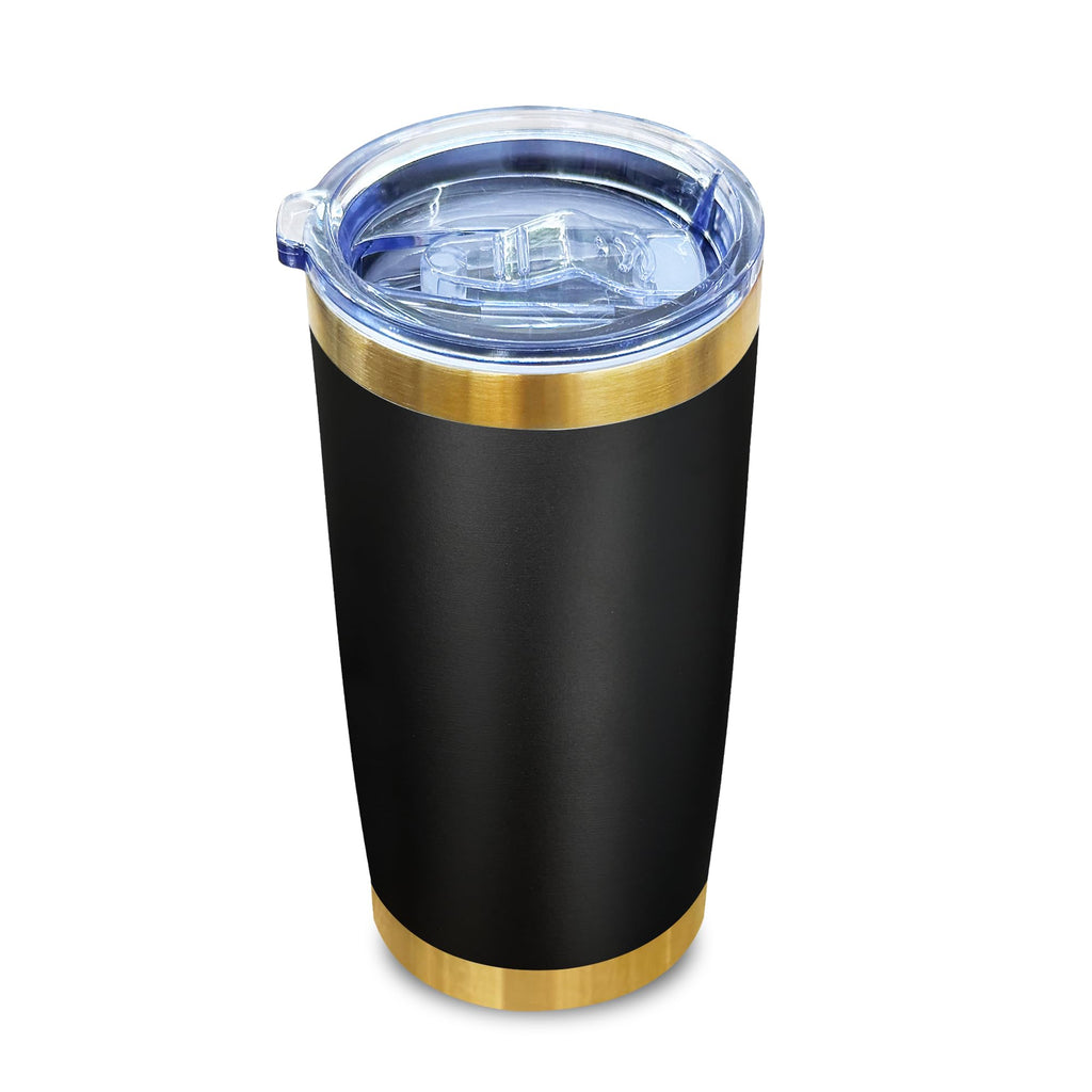 20 oz Insulated Stainless Steel Tumbler, Black, 1 Pack J376547
