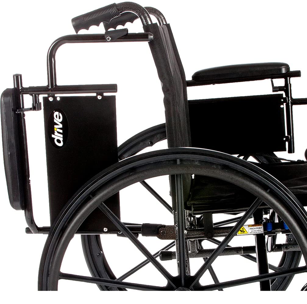Transport Wheelchair with Full Arms and Elevating Legs R376