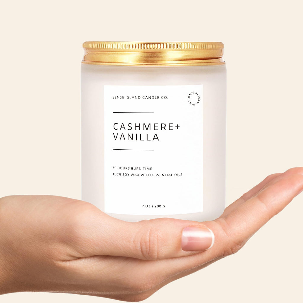 Vanilla Cashmere Scented Soy Wax Candle A231
