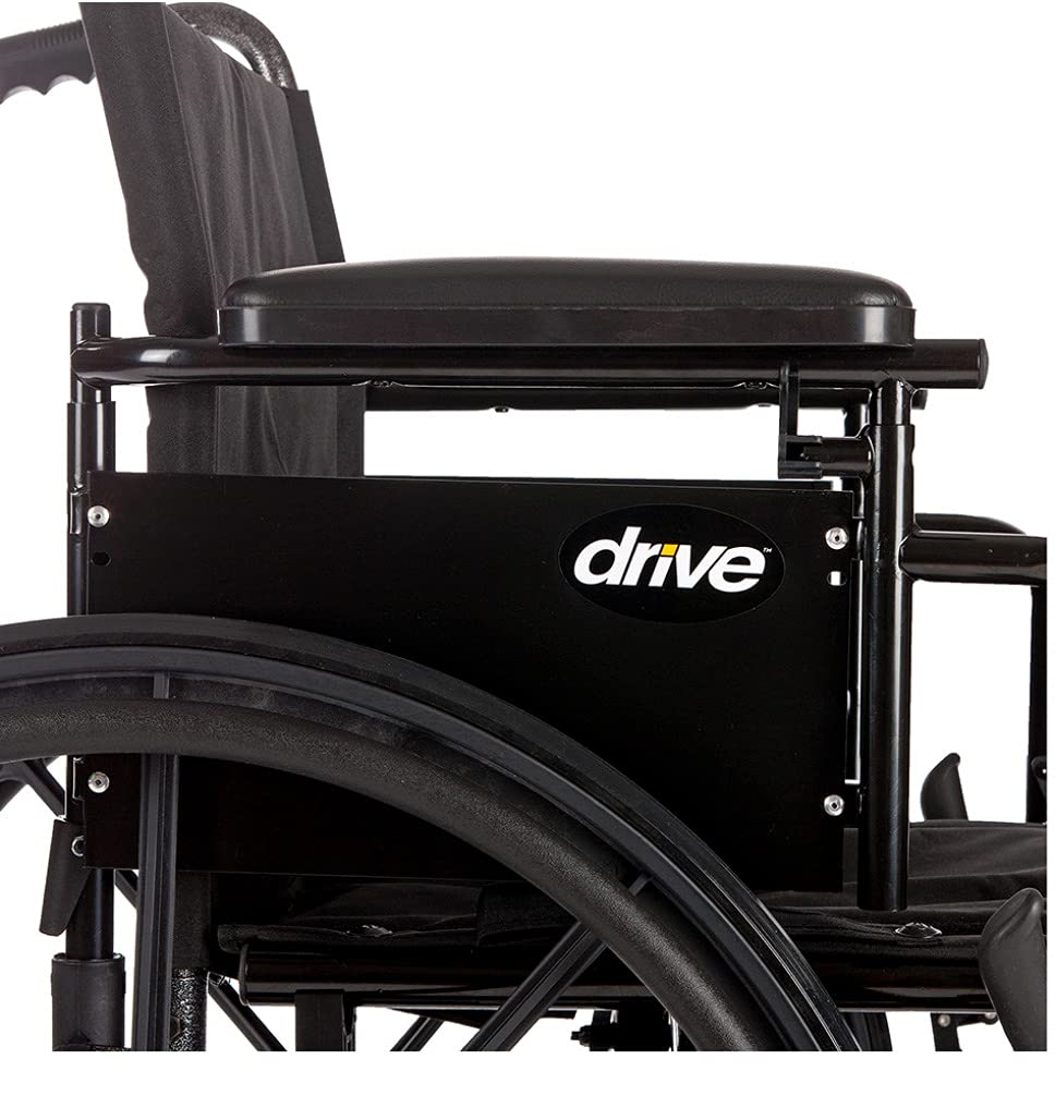 Transport Wheelchair with Full Arms and Elevating Legs R376