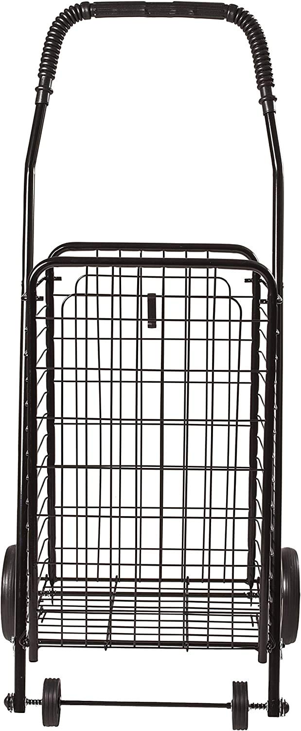 Black Foldable Utility Cart with Wheels Z67682