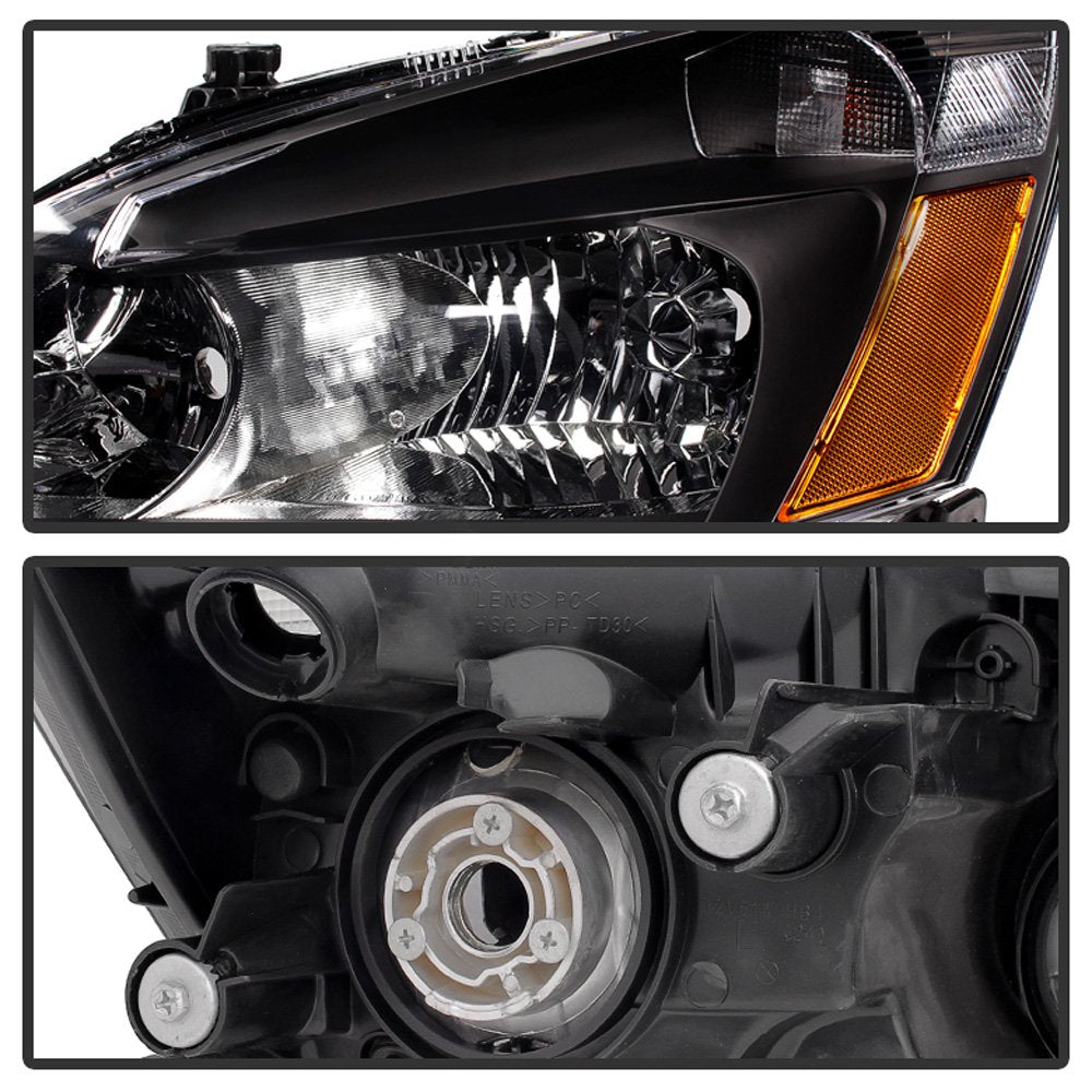 Black Crystal Headlights Driver + Passenger Side E933