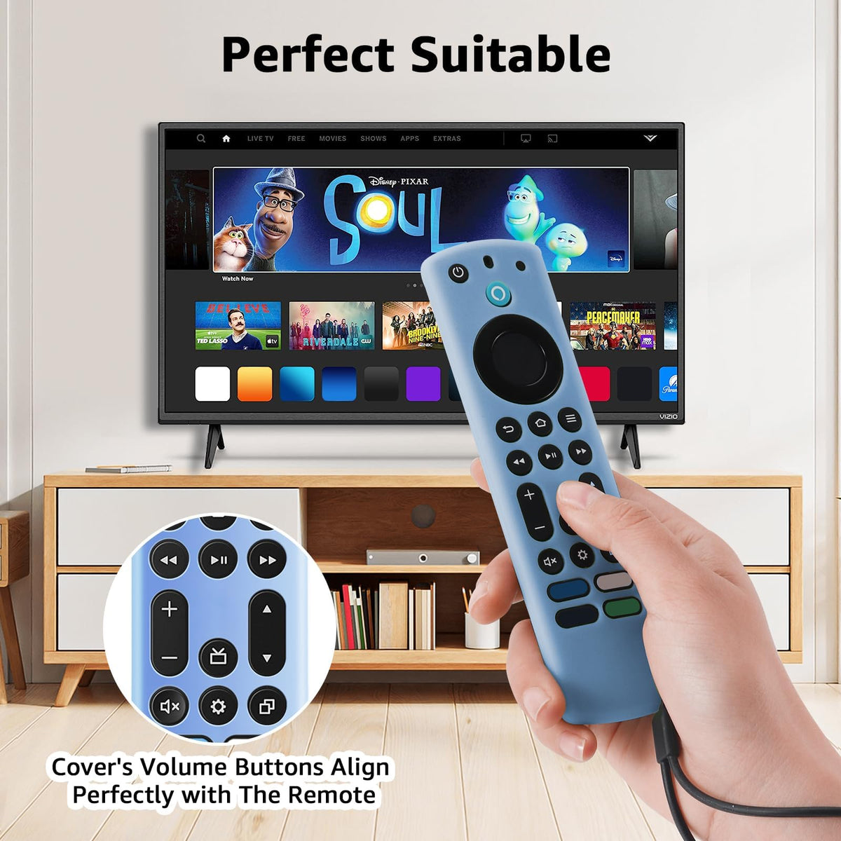 Silicone Remote Cover Glow in The Dark with Lanyard J46629