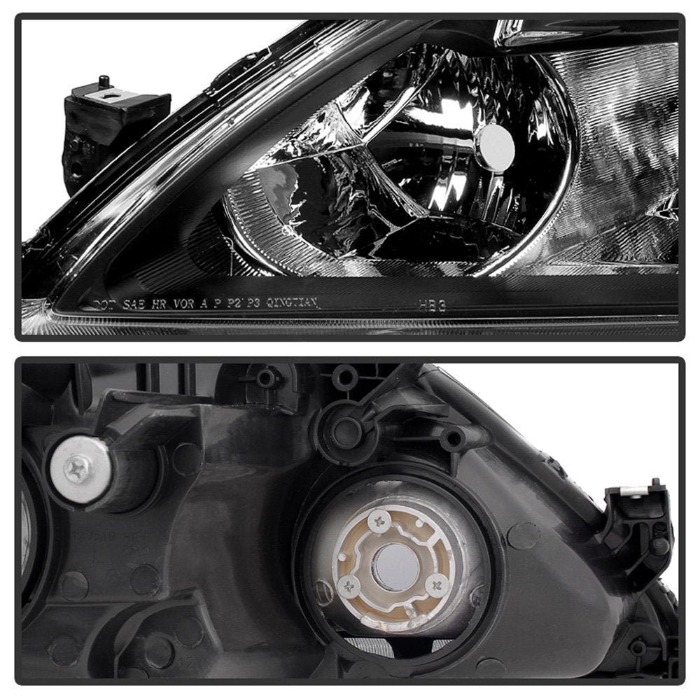 Black Crystal Headlights Driver + Passenger Side E933