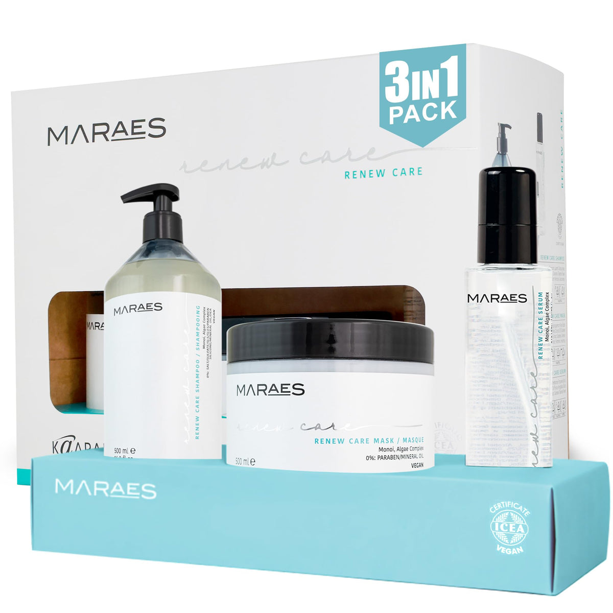 Vegan Shampoo, Mask & Serum 3-Piece Set H219448