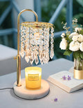Candle Warmer Lamp with Timer Dimmable Adjustable Height Gold O4928