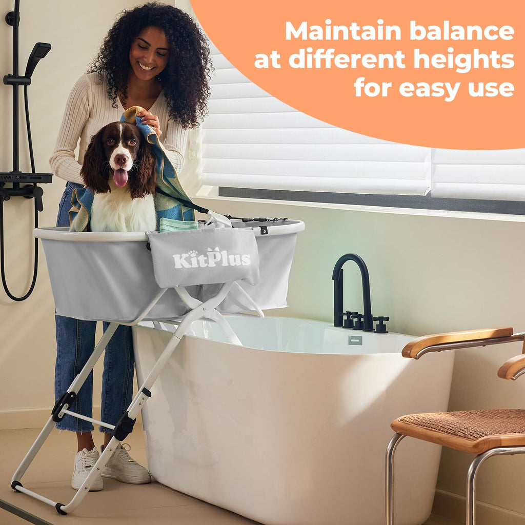 Portable 5 Height Adjustable Dog Bathtub H414