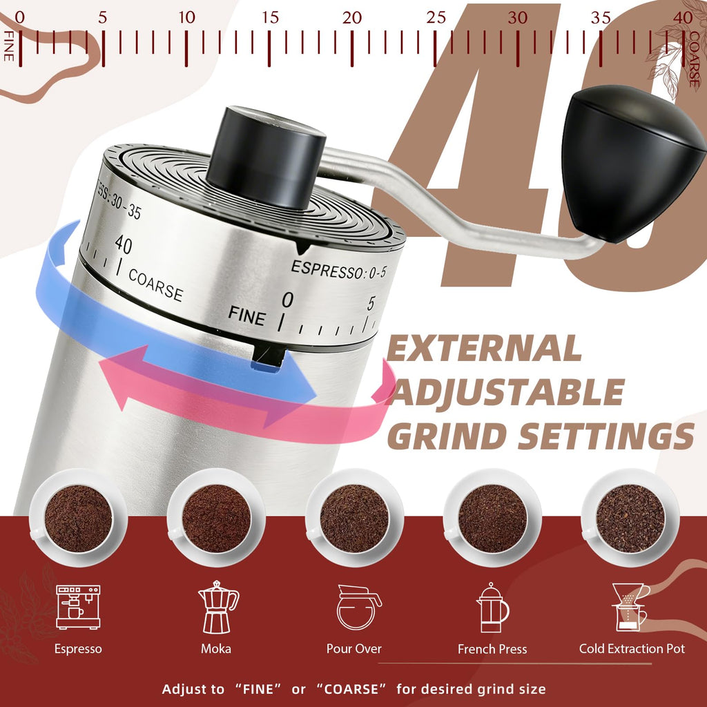 Manual Coffee Grinder, Ceramic Burr R143157
