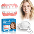 Moldable False Teeth Dentures Set with Dental Adhesive Beads J58907