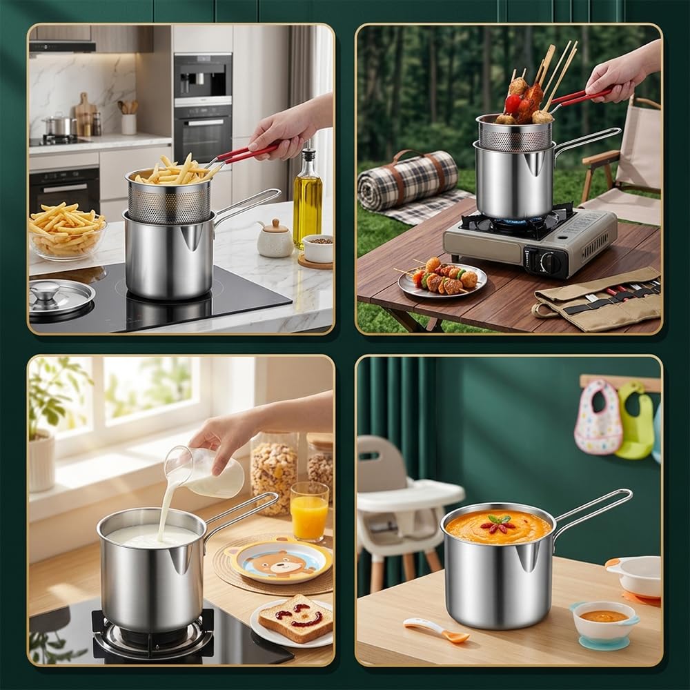 304 Stainless Steel Fryer X3099