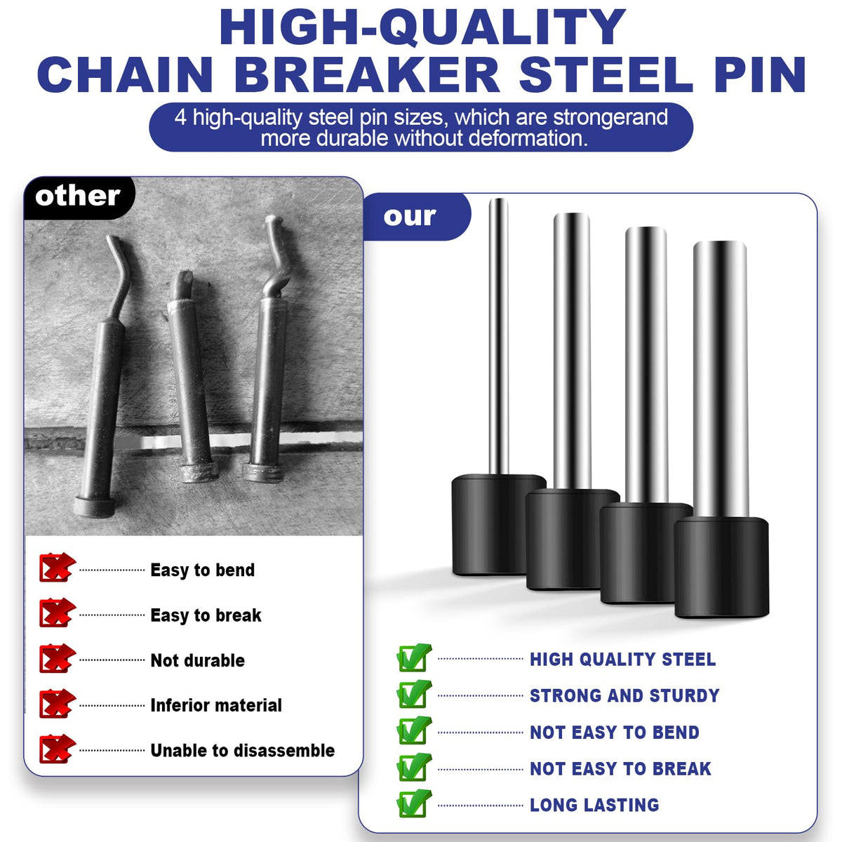 19pc Motorcycle Chain Breaker Rivet Tool Set R549