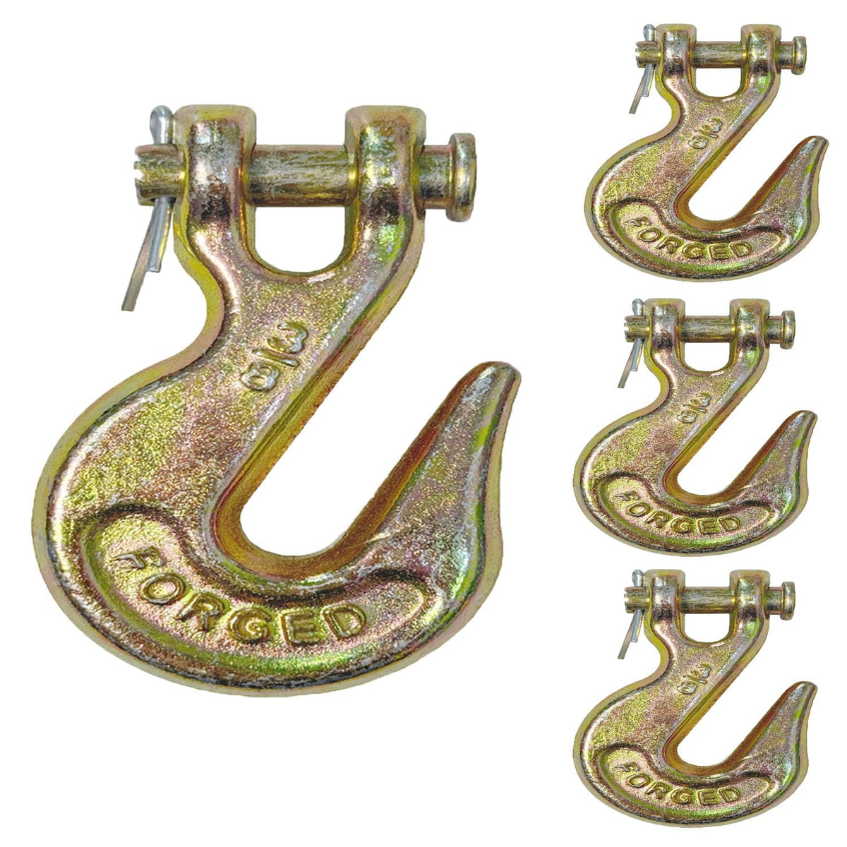 3/8Inch Grade 70 Clevis Grab Hooks 4 Pack C52875