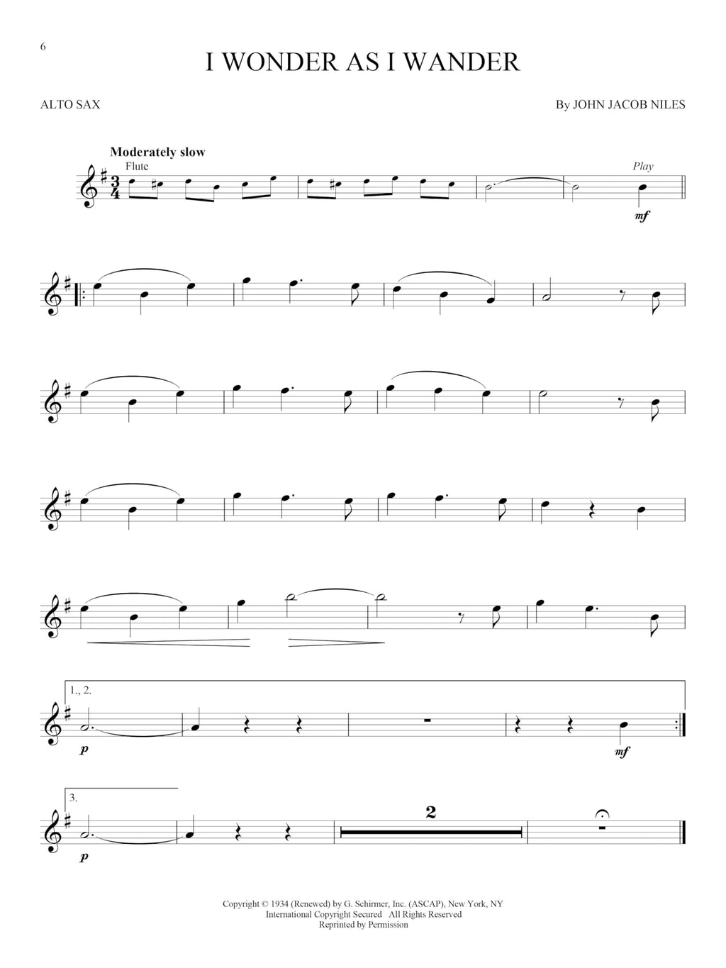Alto Sax Sheet Music Songbook A18895