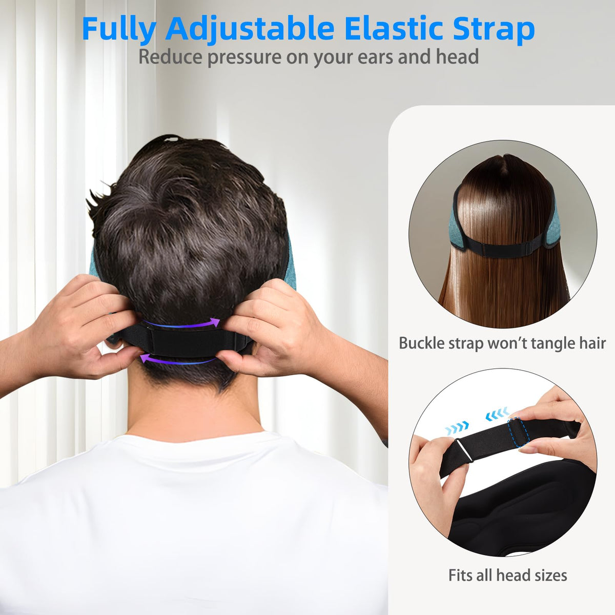 Adjustable Bluetooth 3D Sleep Mask F59151