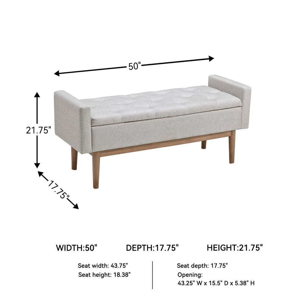 Upholstered Storage Bench L83641