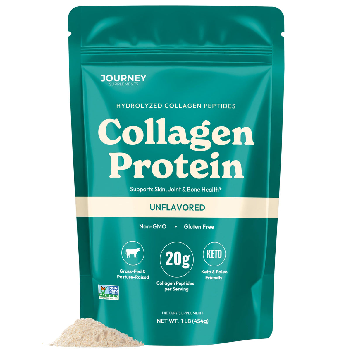 Unflavored Grass-Fed Collagen Peptides Powder I9478