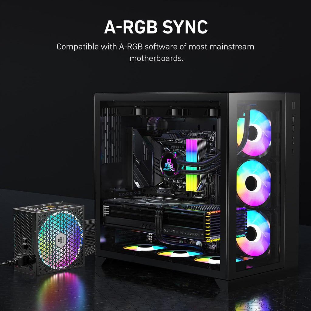 850W Fully Modular 80+ Gold ATX 3.1 Power Supply P408
