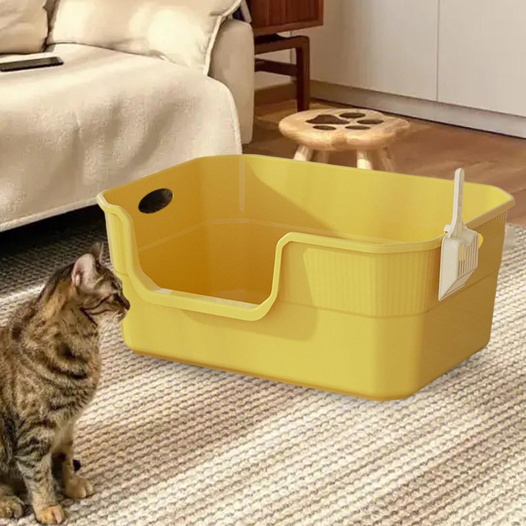 Open Top Cat Litter Tray with High Sides PP M55494